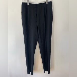 Escada Black Wool Dress Pants Straight Leg Trouser Lightweight Slacks Women’s 36